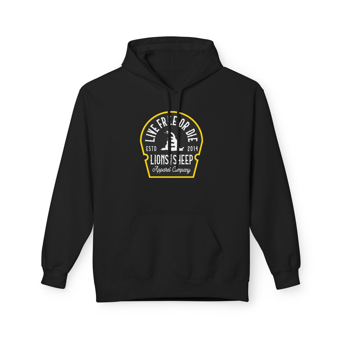 Lions Not Sheep "Live Free or Die" Softstyle Fleece Hoodie