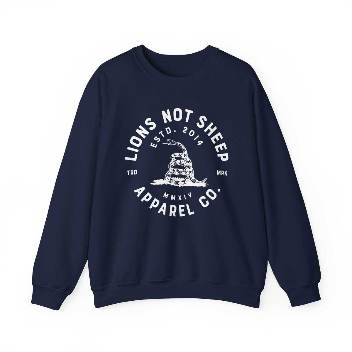 Lions Not Sheep "Don't Tread on Me" Unisex Crewneck Sweatshirt