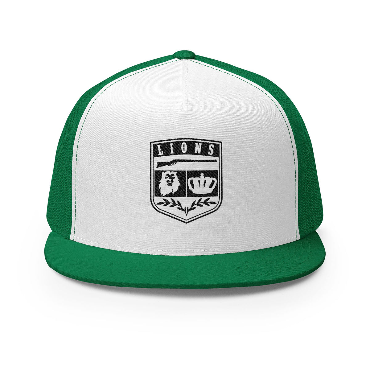 Lions Not Sheep &quot;Crest&quot; 5 Panel Trucker Hat - Light Version