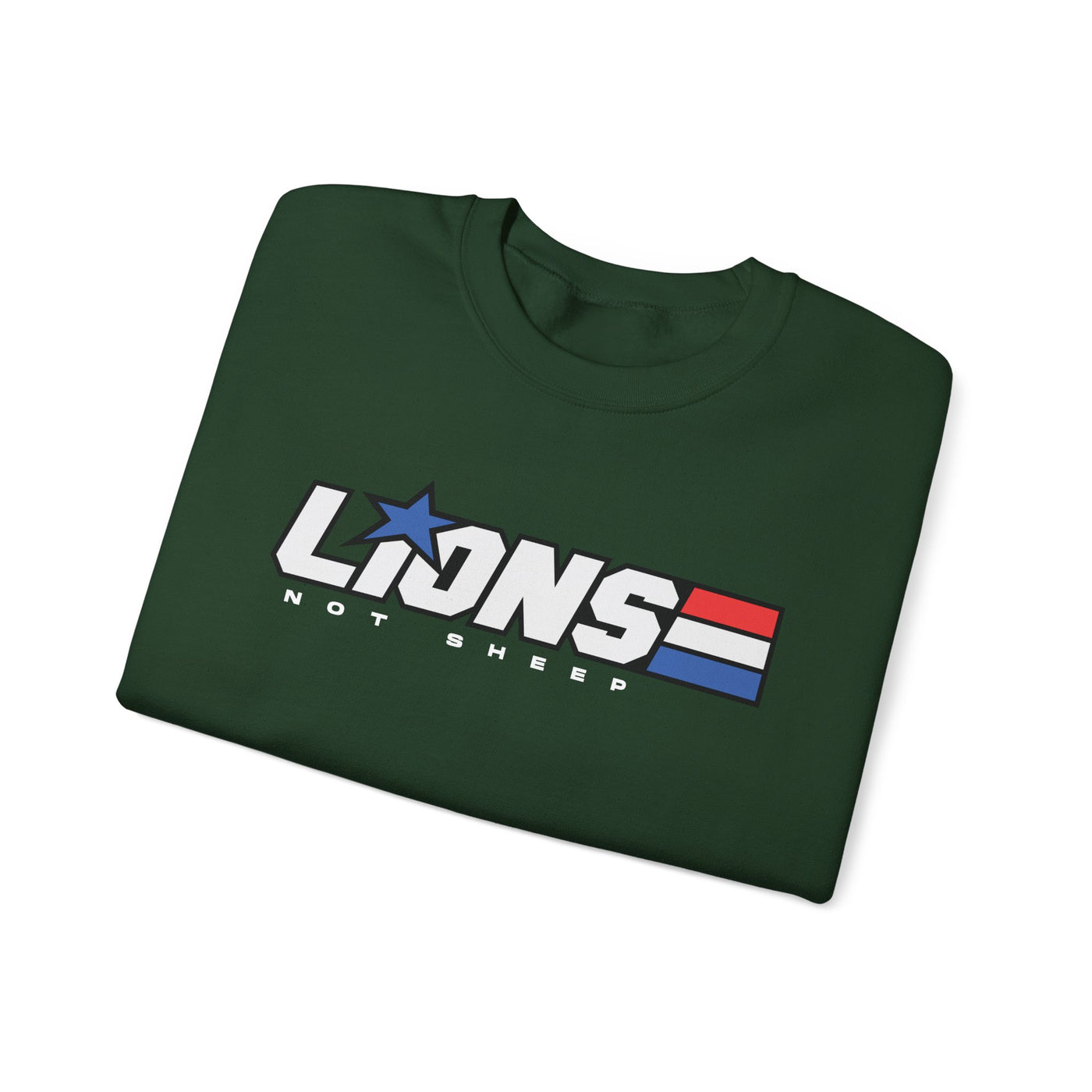 Lions Not Sheep "American Hero" Unisex Crewneck Sweatshirt