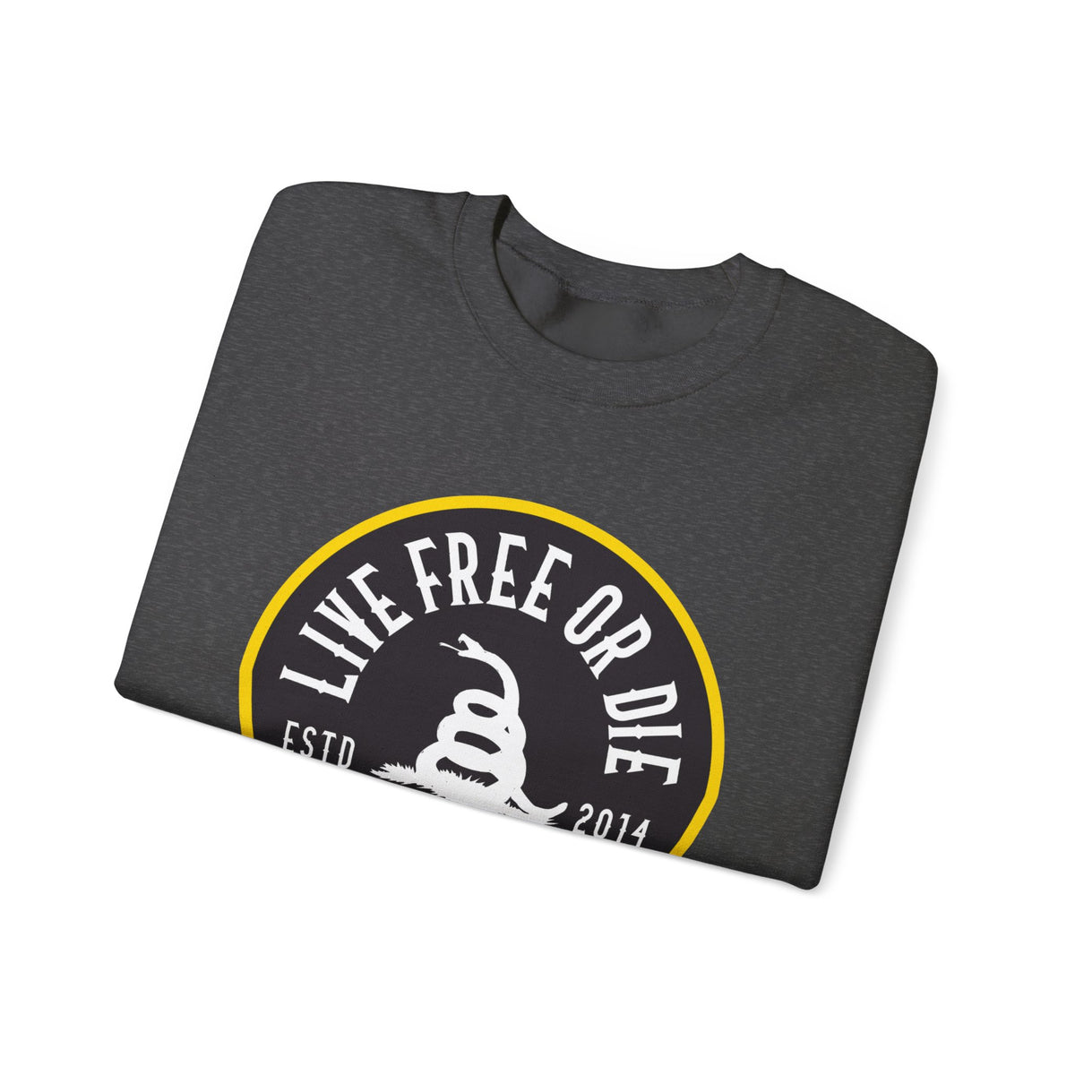 Lions Not Sheep "Live Free or Die" Unisex Crewneck Sweatshirt