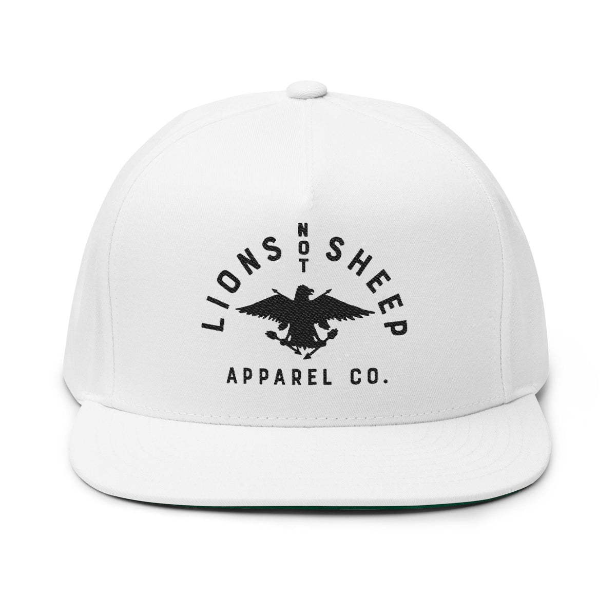 Lions Not Sheep &quot;Vintage Eagle&quot; Flat Bill Hat - Light Version