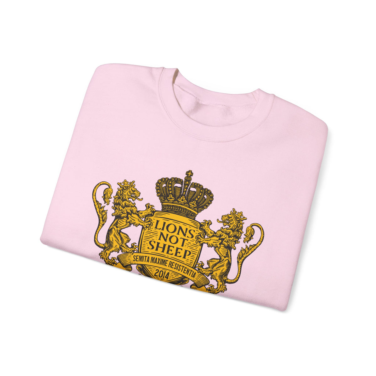Lions Not Sheep "Coat of Arms" Unisex Crewneck Sweatshirt