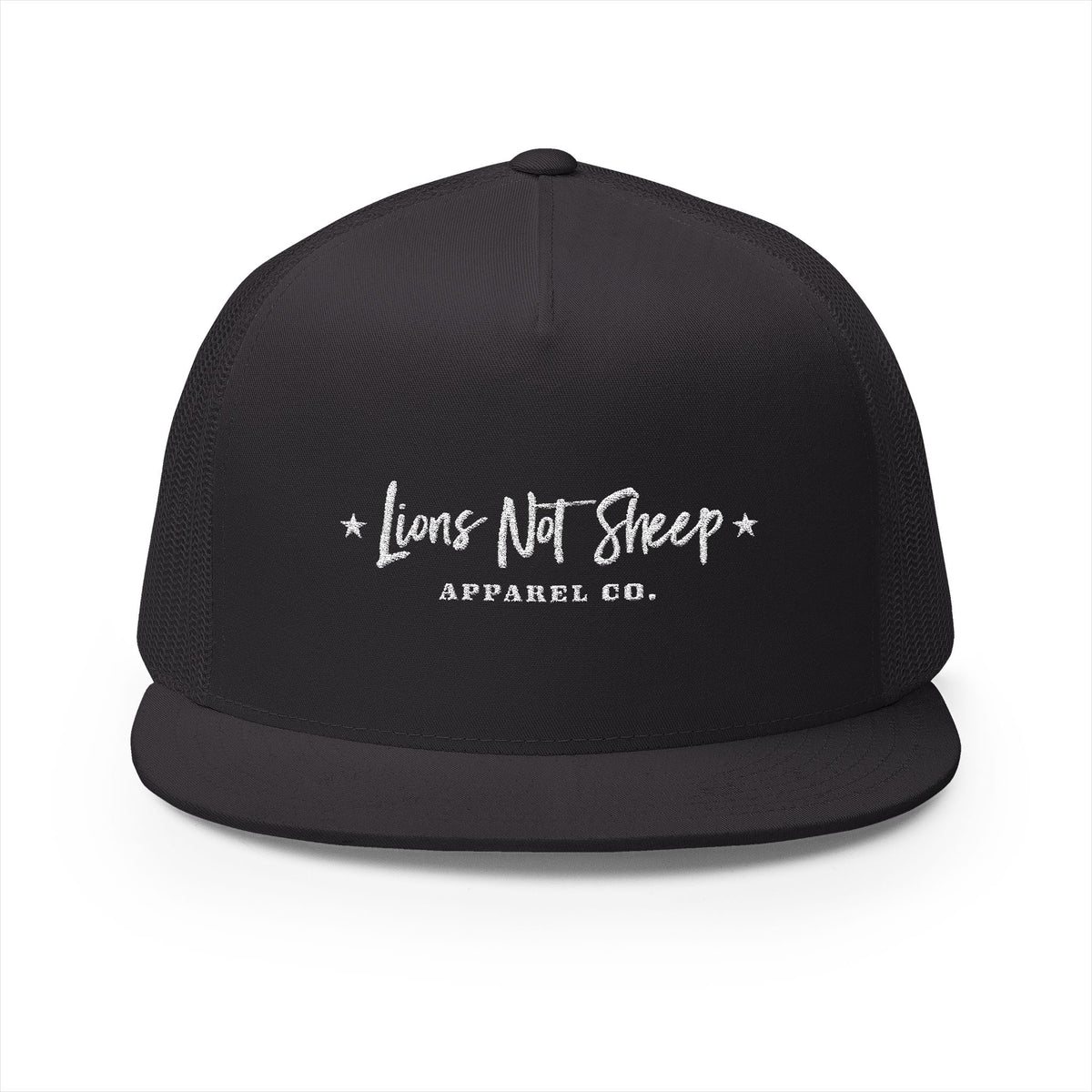 Lions Not Sheep &quot;Apparel Co.&quot; 5 Panel Trucker Hat - Dark Version