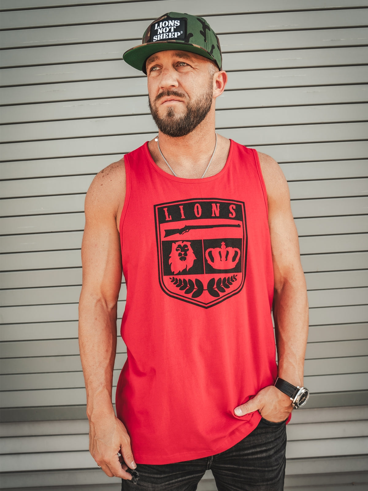 Lions Not Sheep &quot;Crest&quot; Tank