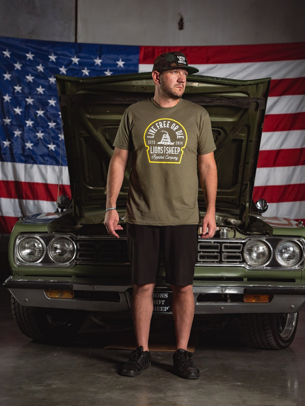 Lions Not Sheep "Live Free or Die" Tee