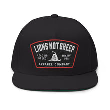 Lions Not Sheep "Lead From the Front" Flat Bill Hat Old