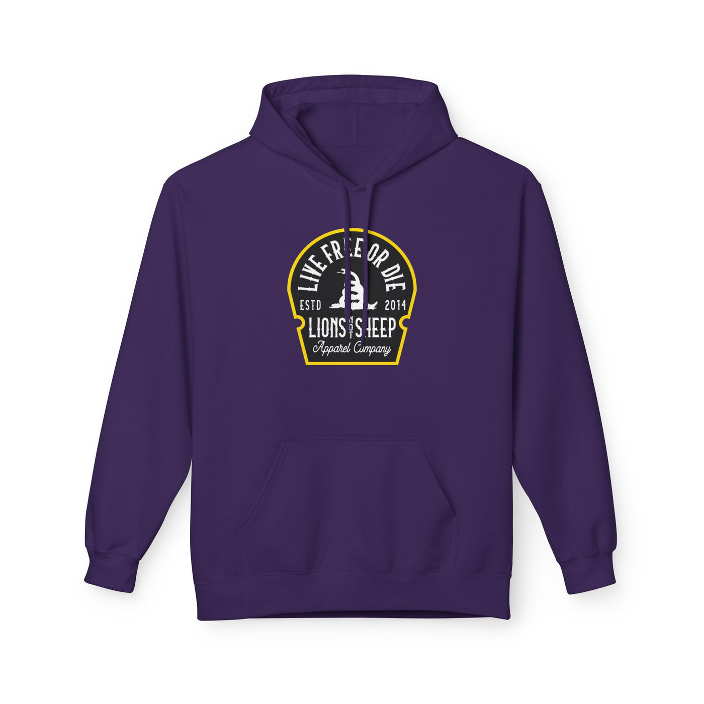 Lions Not Sheep "Live Free or Die" Softstyle Fleece Hoodie