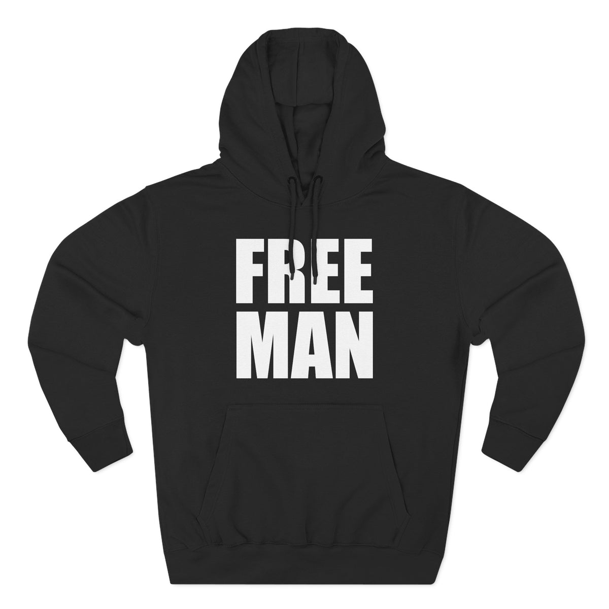 Lions Not Sheep &quot;Free Man&quot; Three-Panel Fleece Hoodie