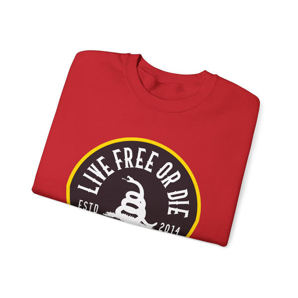 Lions Not Sheep "Live Free or Die" Unisex Crewneck Sweatshirt