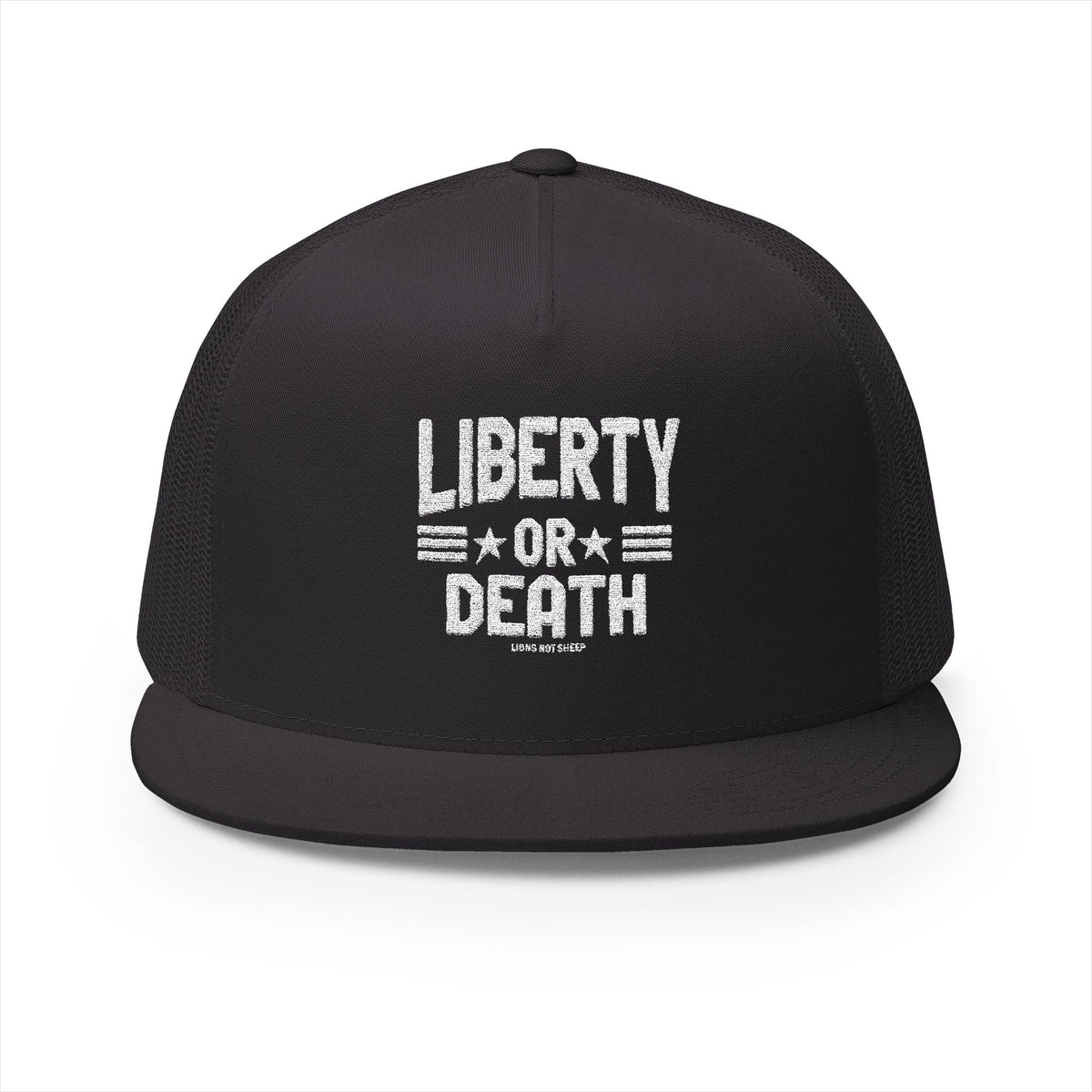 Lions Not Sheep &quot;Liberty or Death&quot; 5 Panel Trucker Hat - Dark Version