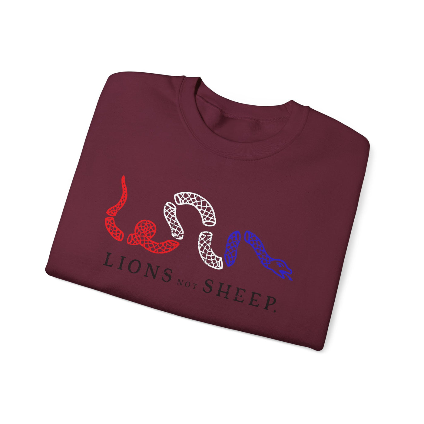 Lions Not Sheep "Join or Die" Unisex Crewneck Sweatshirt