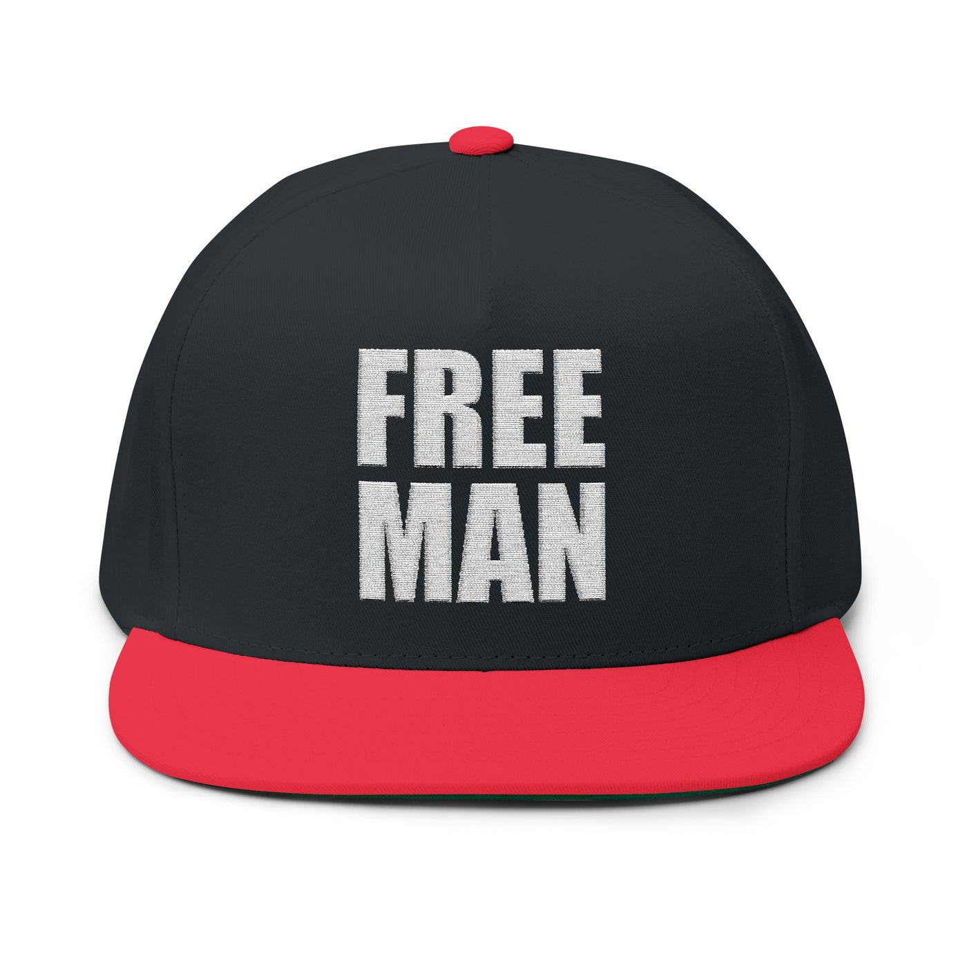 Lions Not Sheep "Free Man" Flat Bill Hat - Dark Version Old