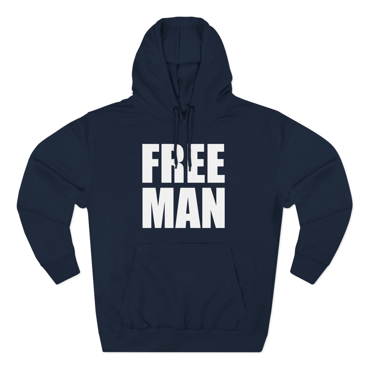 Lions Not Sheep &quot;Free Man&quot; Three-Panel Fleece Hoodie
