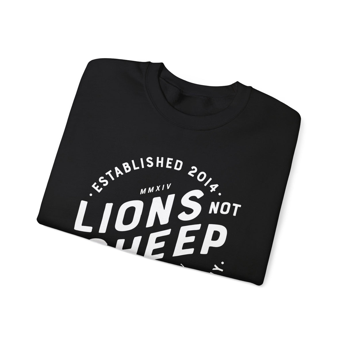 Lions Not Sheep "Vintage Skull" Unisex Crewneck Sweatshirt