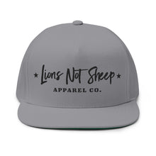 Lions Not Sheep "Apparel Co." Flat Bill Hat - Light Version Old