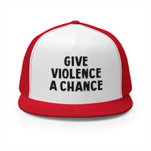 Lions Not Sheep "Give Violence A Chance" 5 Panel Trucker Hat - Light Version Old