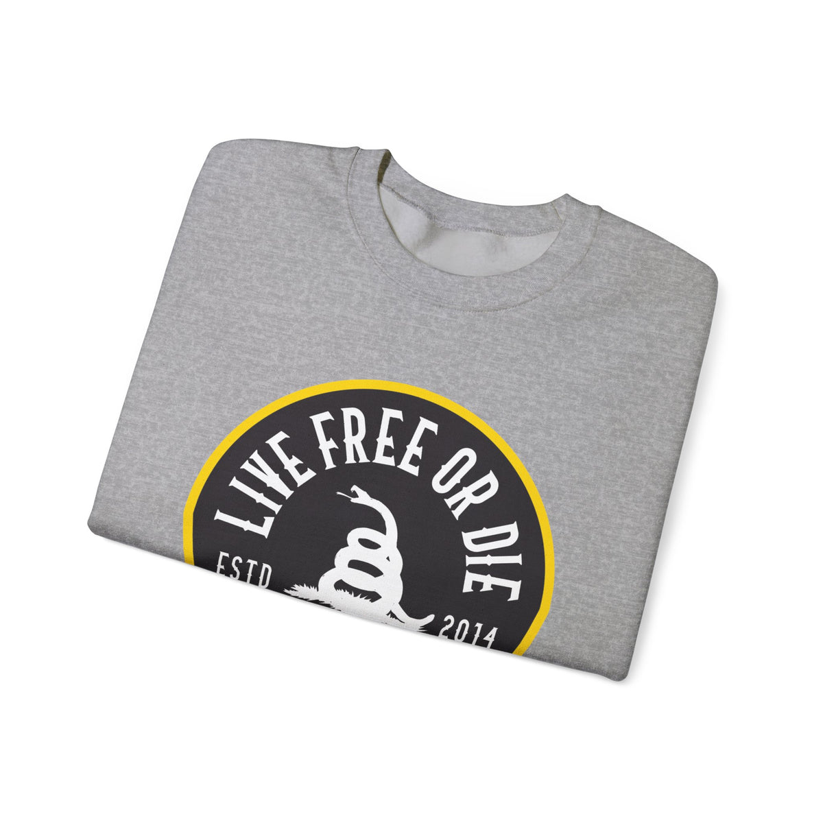 Lions Not Sheep "Live Free or Die" Unisex Crewneck Sweatshirt