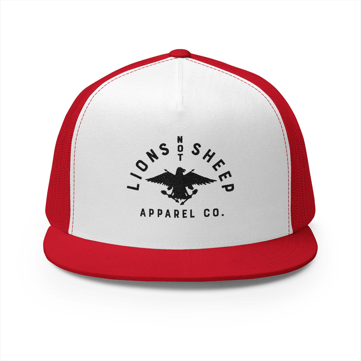 Lions Not Sheep &quot;Vintage Eagle&quot; 5 Panel Trucker Hat - Light Version