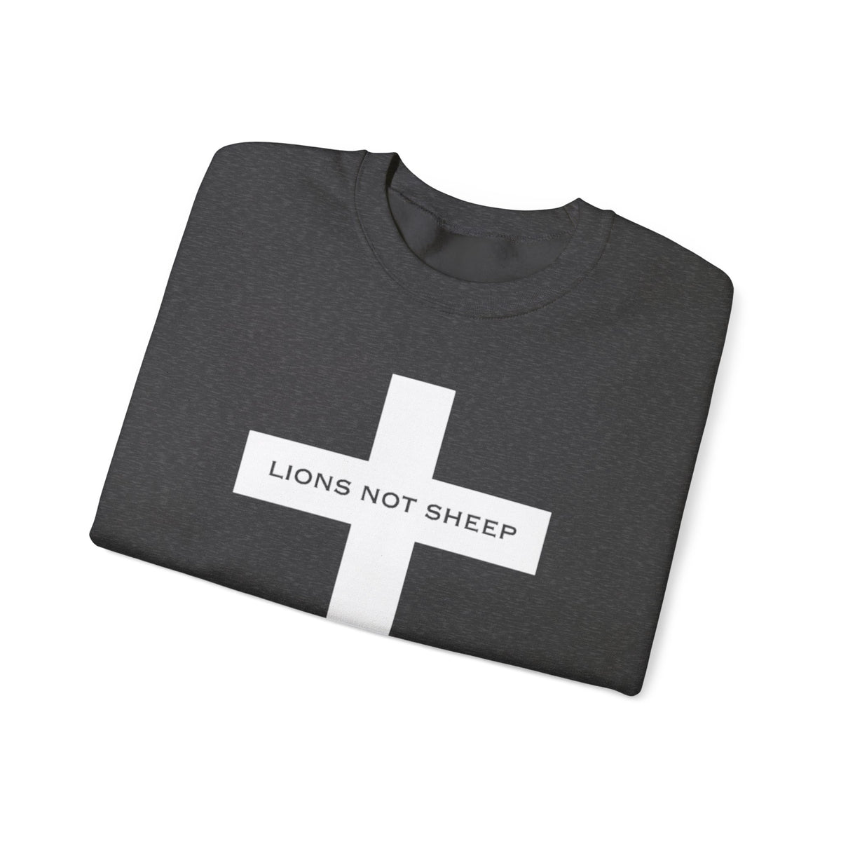 Lions Not Sheep "Cross" Unisex Crewneck Sweatshirt