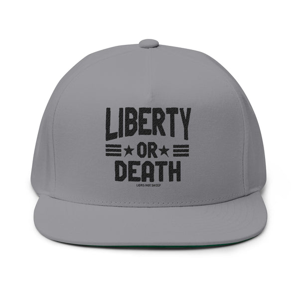 Lions Not Sheep "Liberty or Death" Flat Bill Hat - Light Version Old