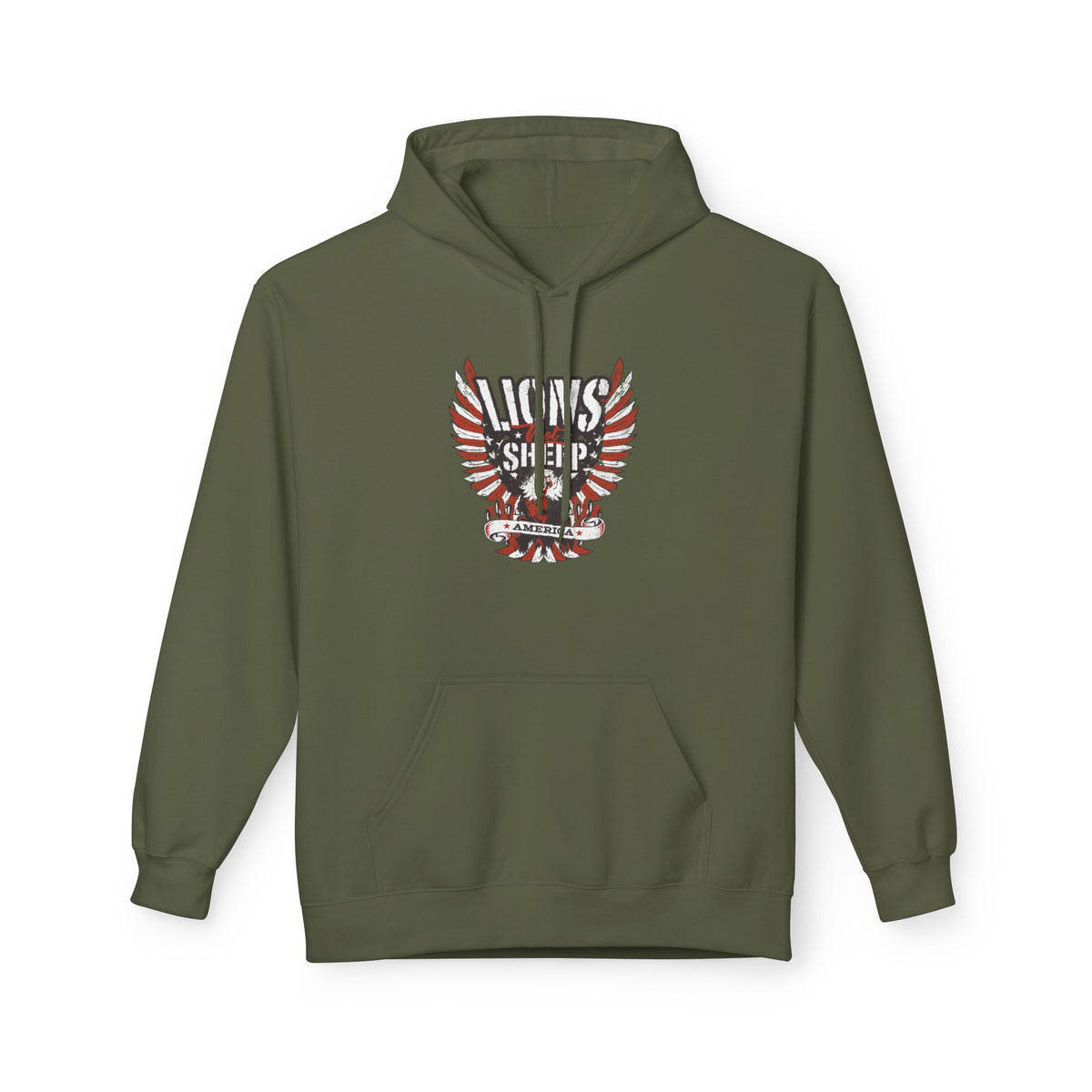 Lions Not Sheep "America" Softstyle Fleece Hoodie