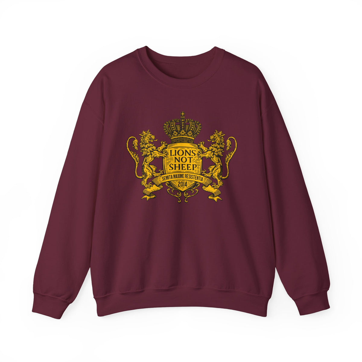 Lions Not Sheep "Coat of Arms" Unisex Crewneck Sweatshirt