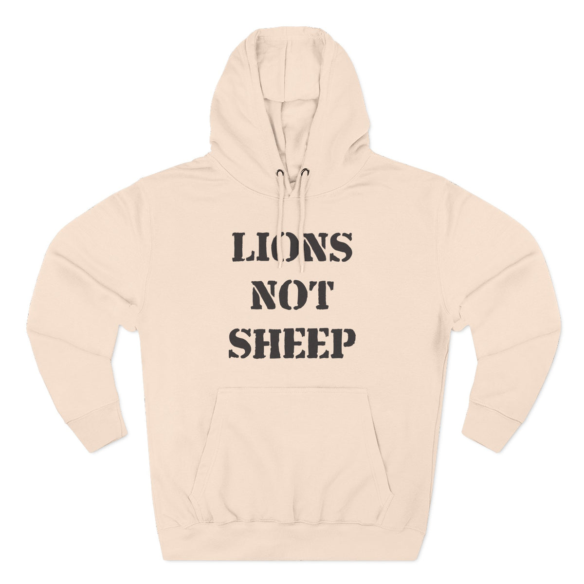 Lions Not Sheep &quot;OG&quot; Three-Panel Fleece Hoodie