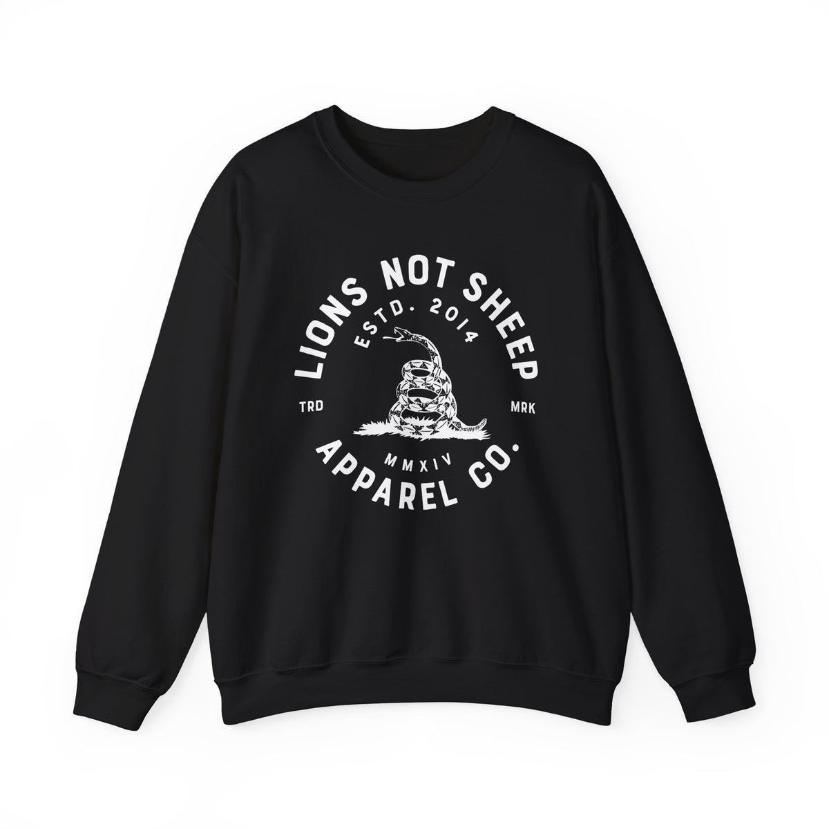 Lions Not Sheep "Don't Tread on Me" Unisex Crewneck Sweatshirt