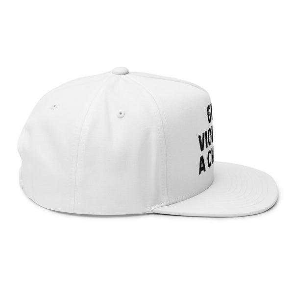 Lions Not Sheep "Give Violence A Chance" Flat Bill Hat - Light Version Old