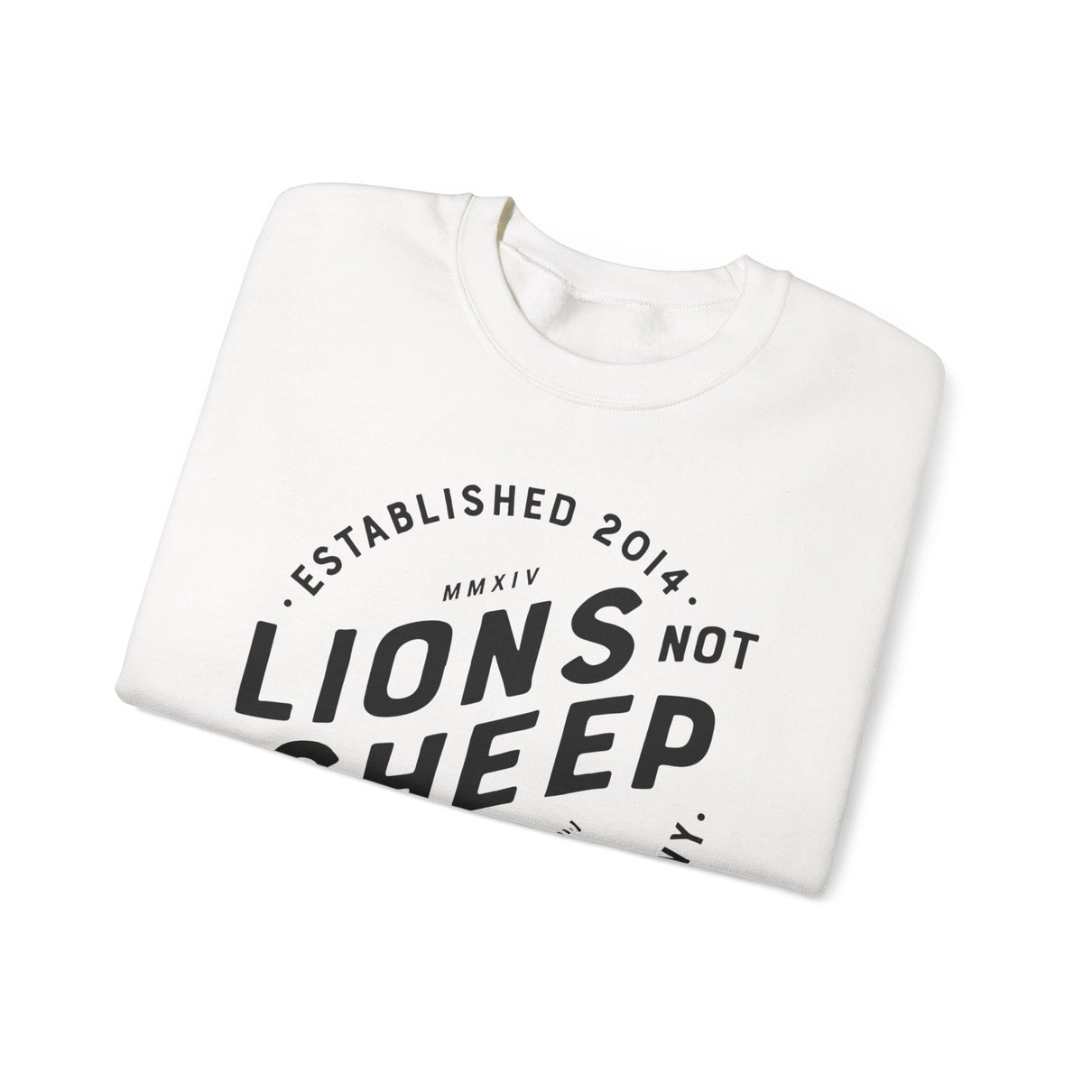 Lions Not Sheep "Vintage Skull" Unisex Crewneck Sweatshirt