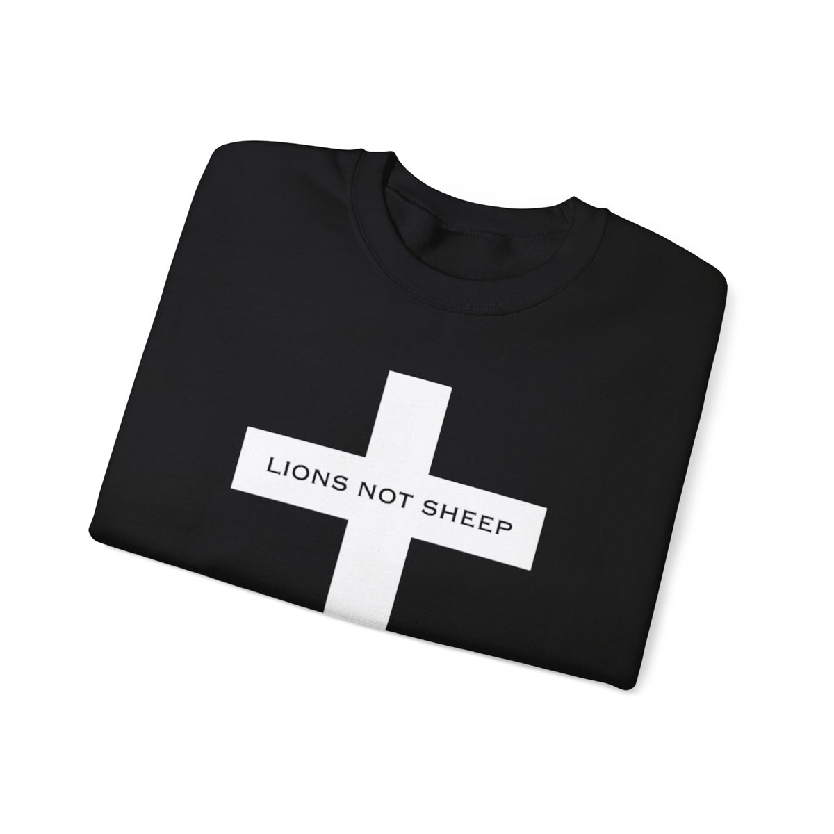 Lions Not Sheep "Cross" Unisex Crewneck Sweatshirt