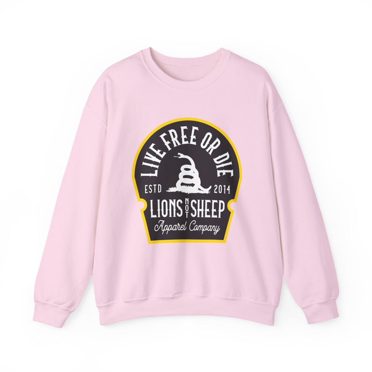 Lions Not Sheep "Live Free or Die" Unisex Crewneck Sweatshirt
