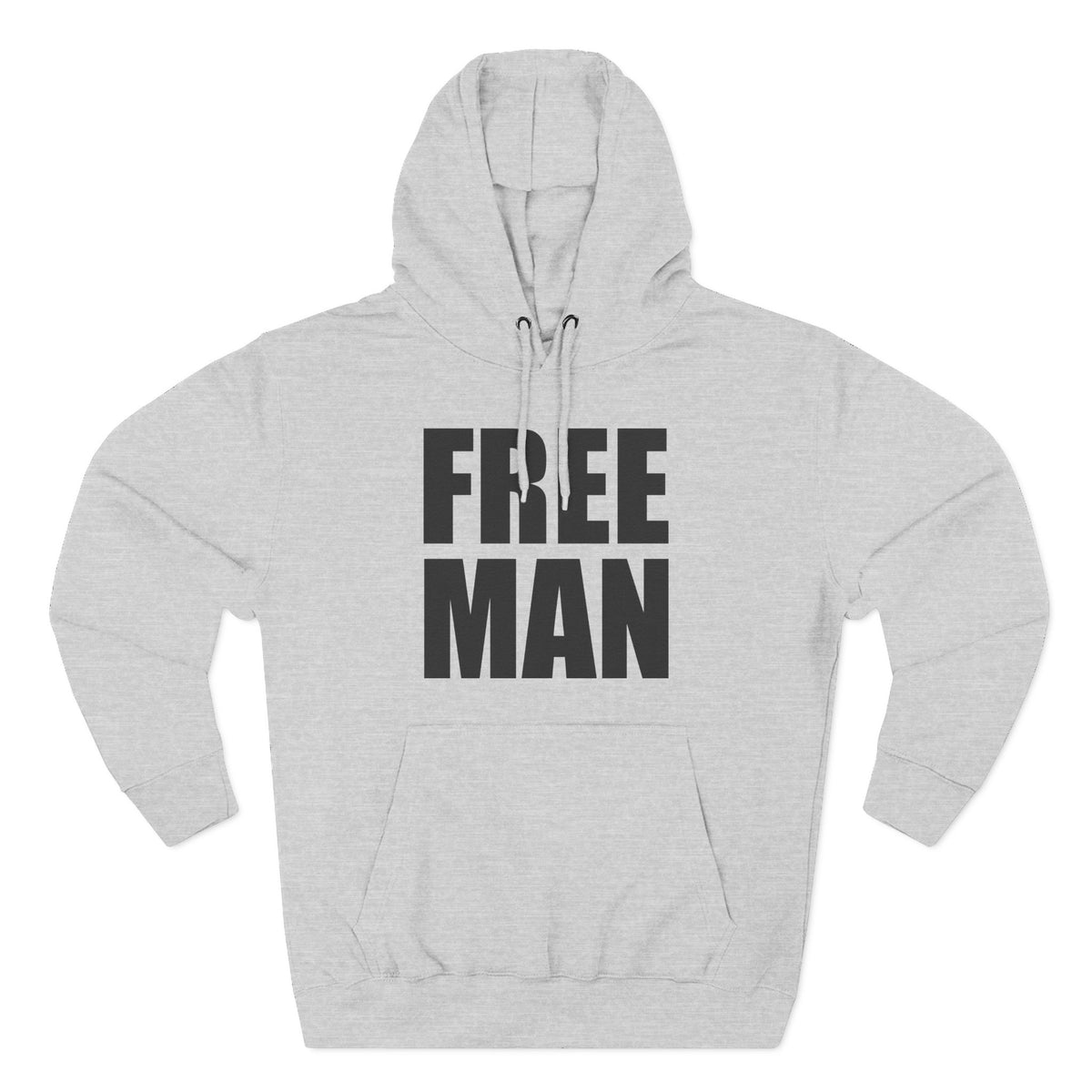 Lions Not Sheep &quot;Free Man&quot; Three-Panel Fleece Hoodie