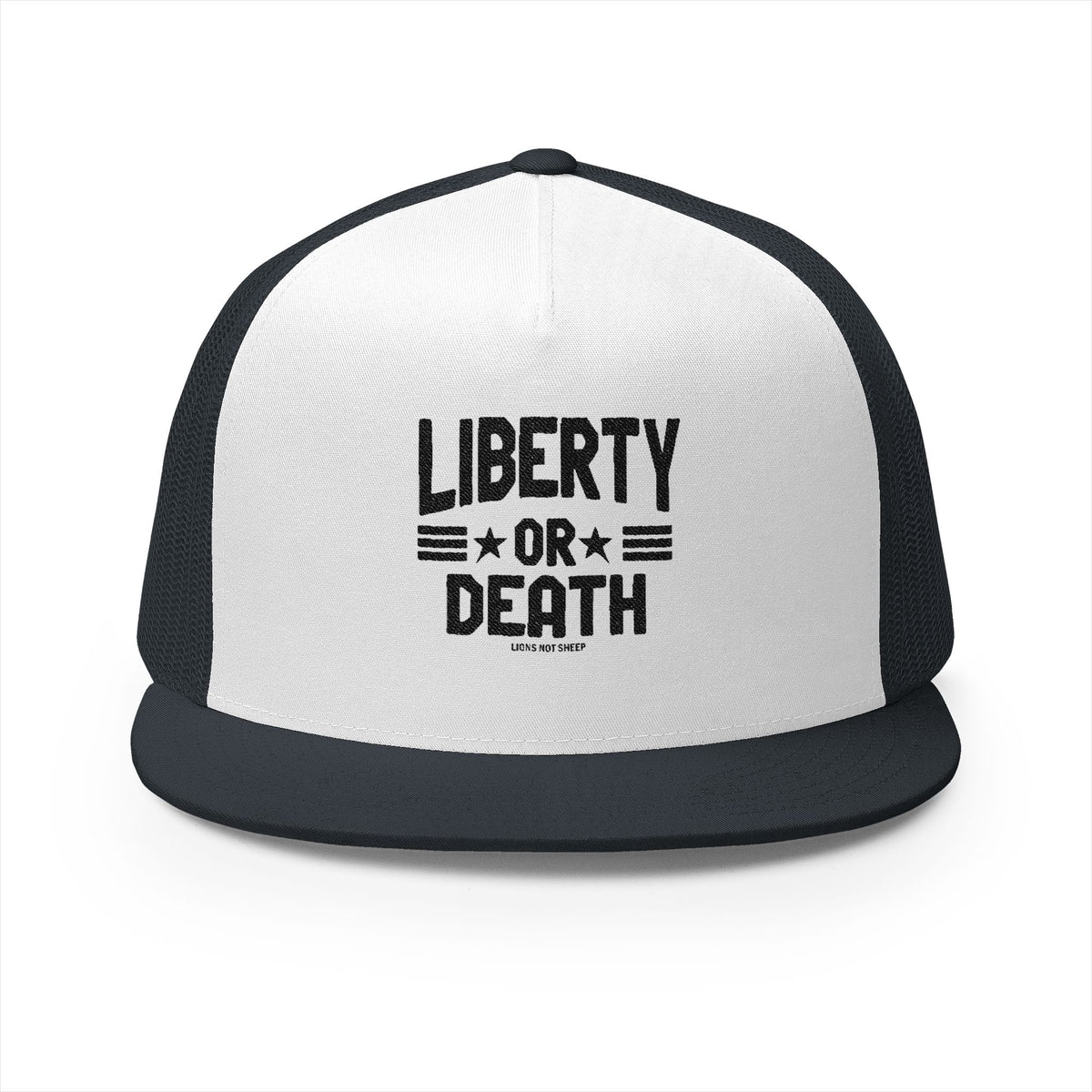 Lions Not Sheep &quot;Liberty or Death&quot; 5 Panel Trucker Hat - Light Version