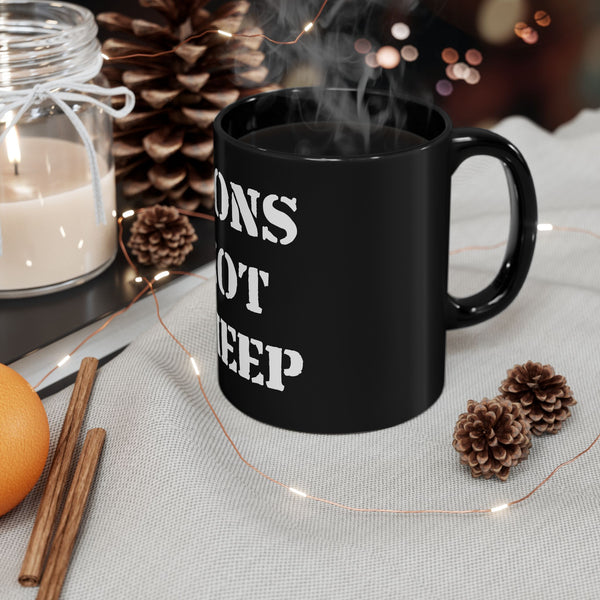 Lions Not Sheep 'OG' Black Mug