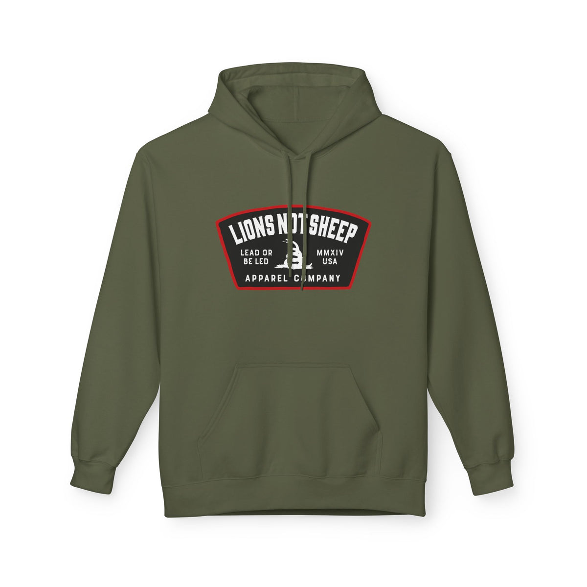 Lions Not Sheep "Lead From the Front" Softstyle Fleece Hoodie