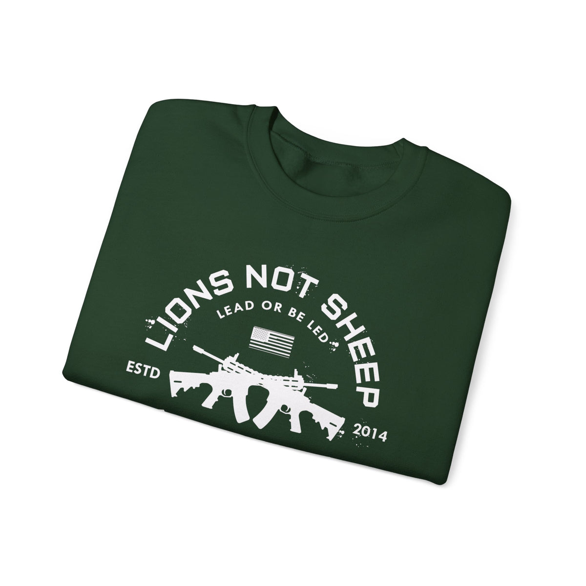 Lions Not Sheep "Cross Guns" Unisex Crewneck Sweatshirt