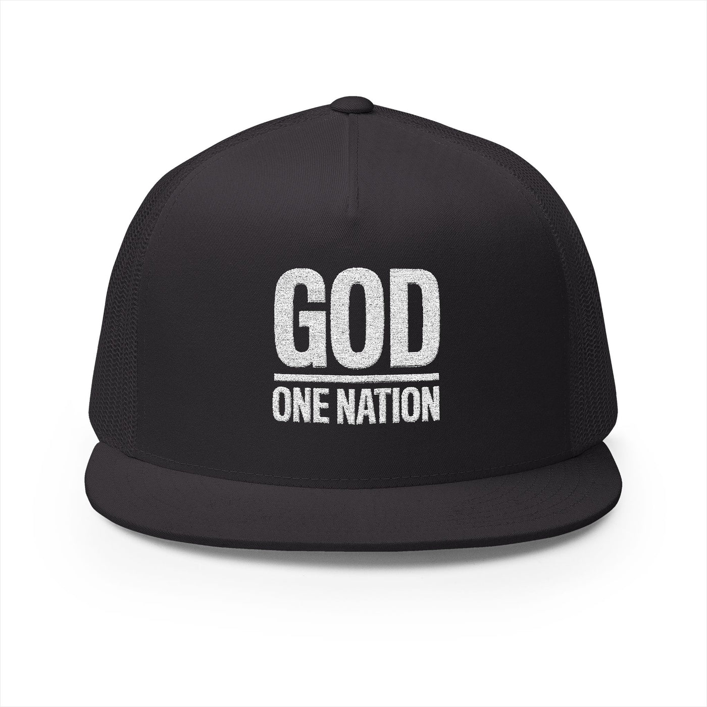 Lions Not Sheep "God's Nation" 5 Panel Trucker Hat - Dark Version Old