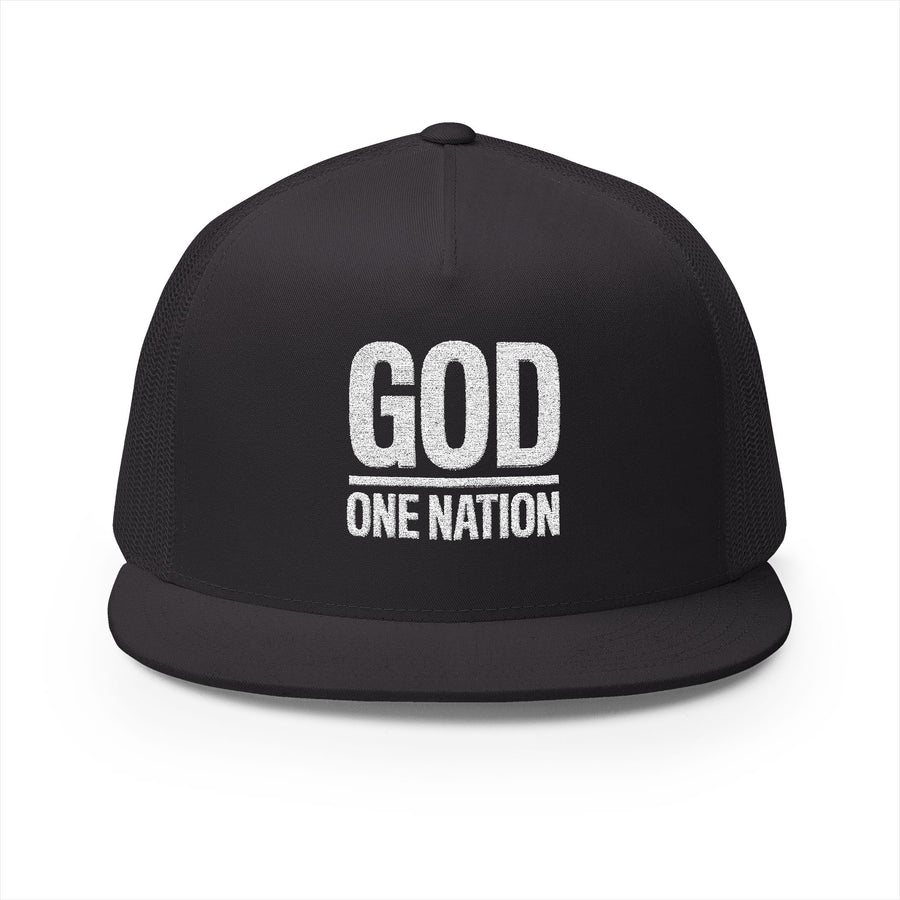 Lions Not Sheep "God's Nation" 5 Panel Trucker Hat - Dark Version Old