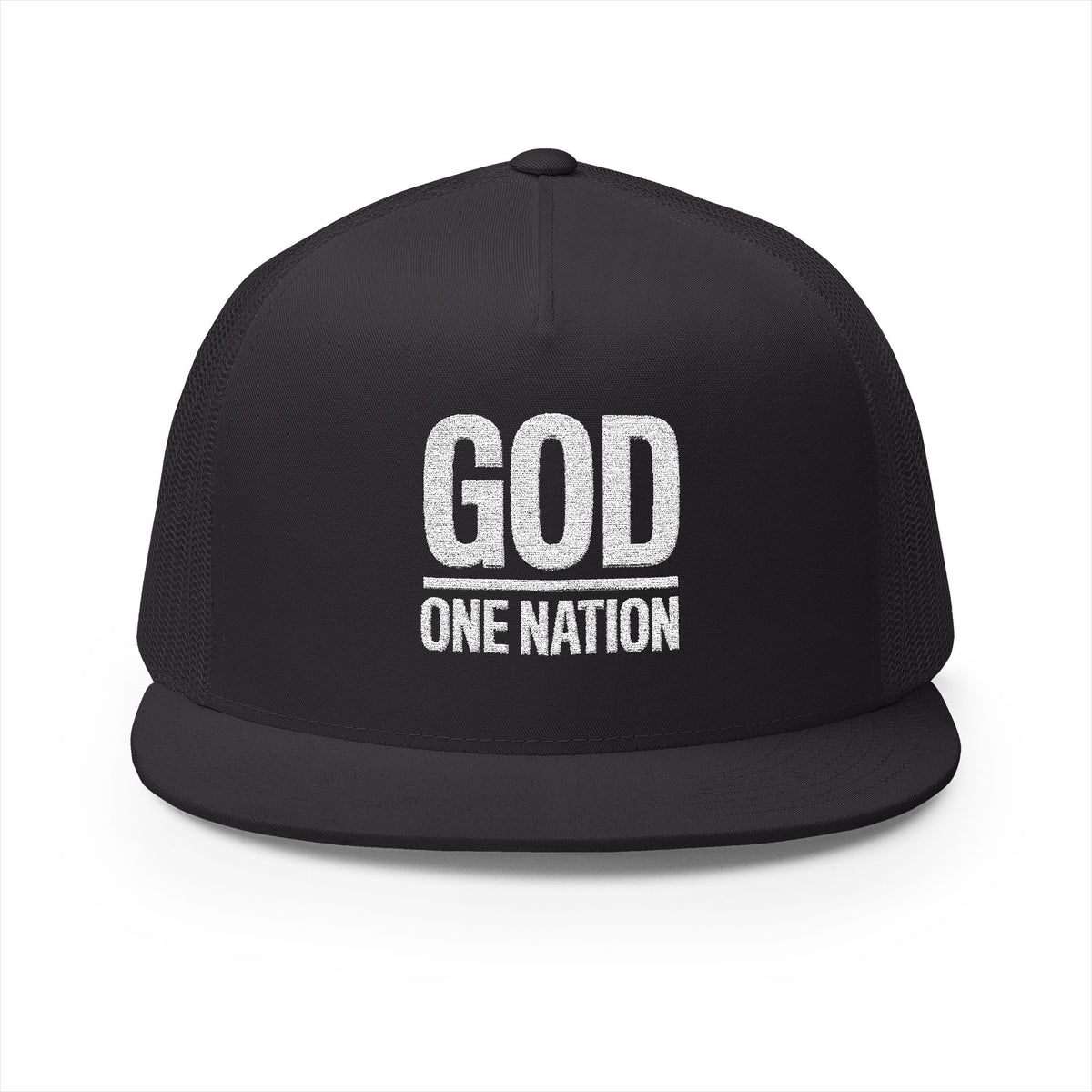 Lions Not Sheep &quot;God&#39;s Nation&quot; 5 Panel Trucker Hat - Dark Version