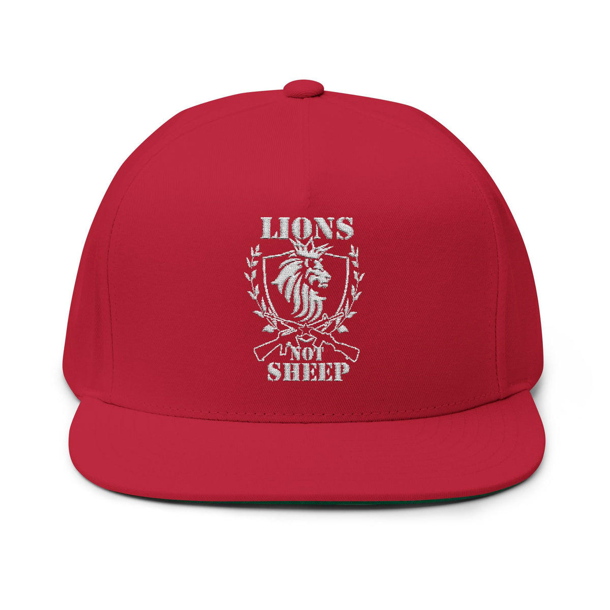 Lions Not Sheep &quot;Rifle&quot; Flat Bill Hat - Dark Version
