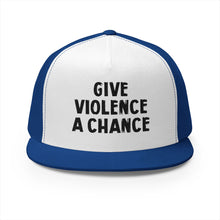 Lions Not Sheep "Give Violence A Chance" 5 Panel Trucker Hat - Light Version Old