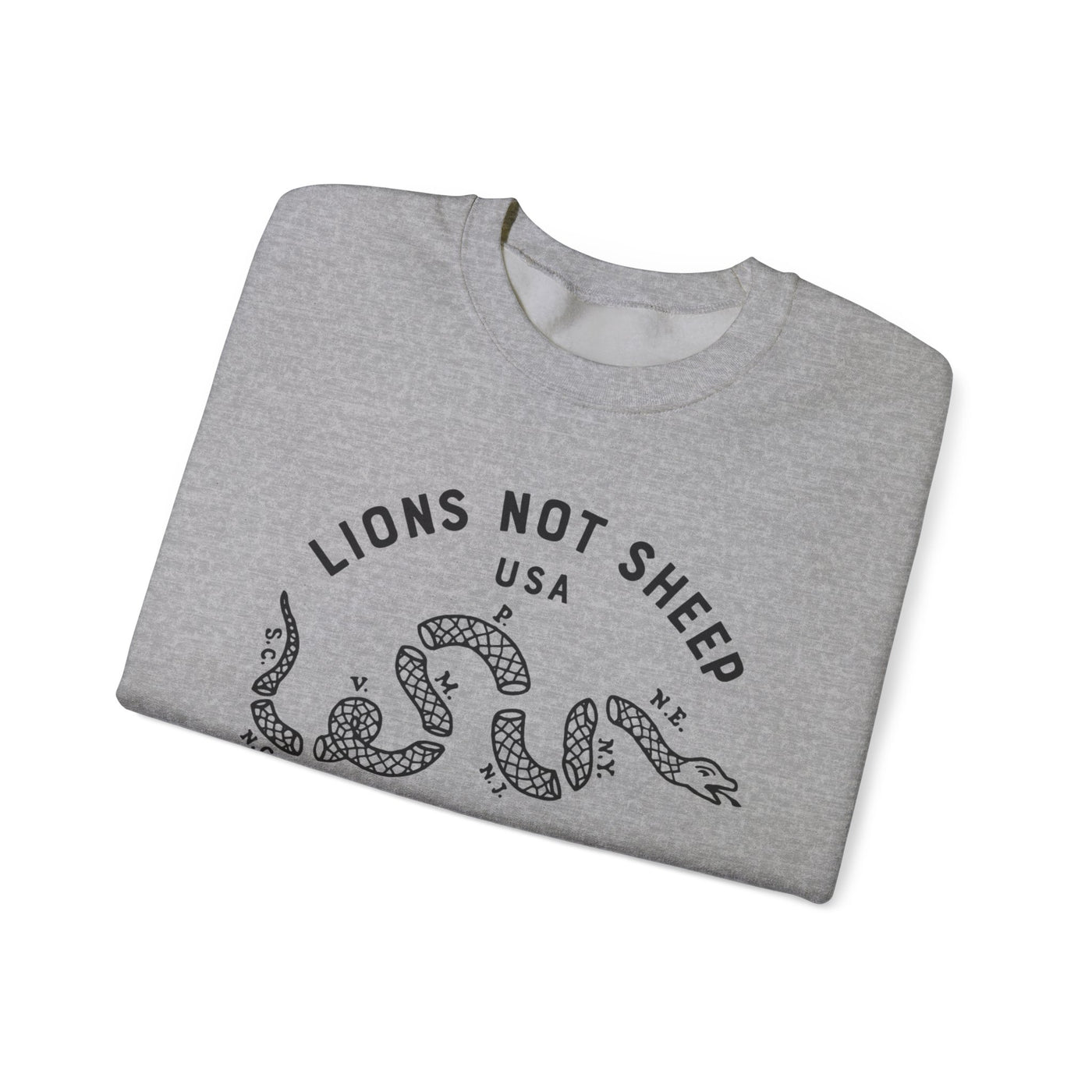 Lions Not Sheep "Vintage Snake" Unisex Crewneck Sweatshirt
