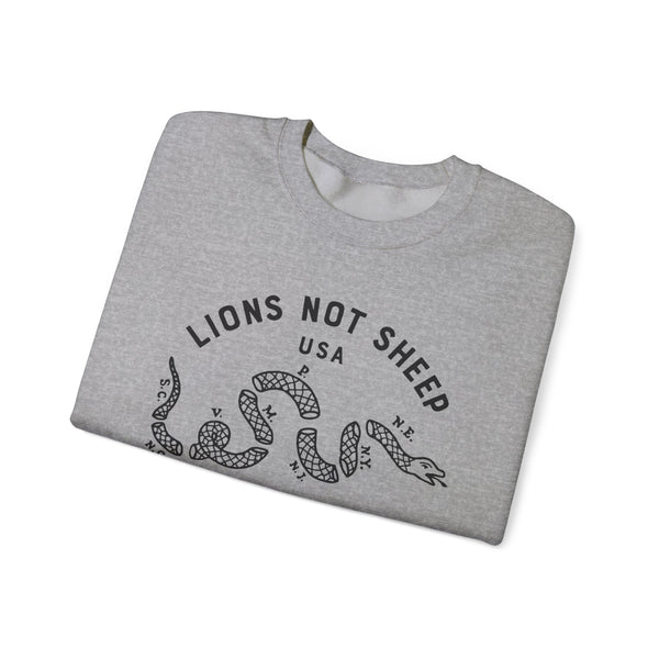Lions Not Sheep "Vintage Snake" Unisex Crewneck Sweatshirt
