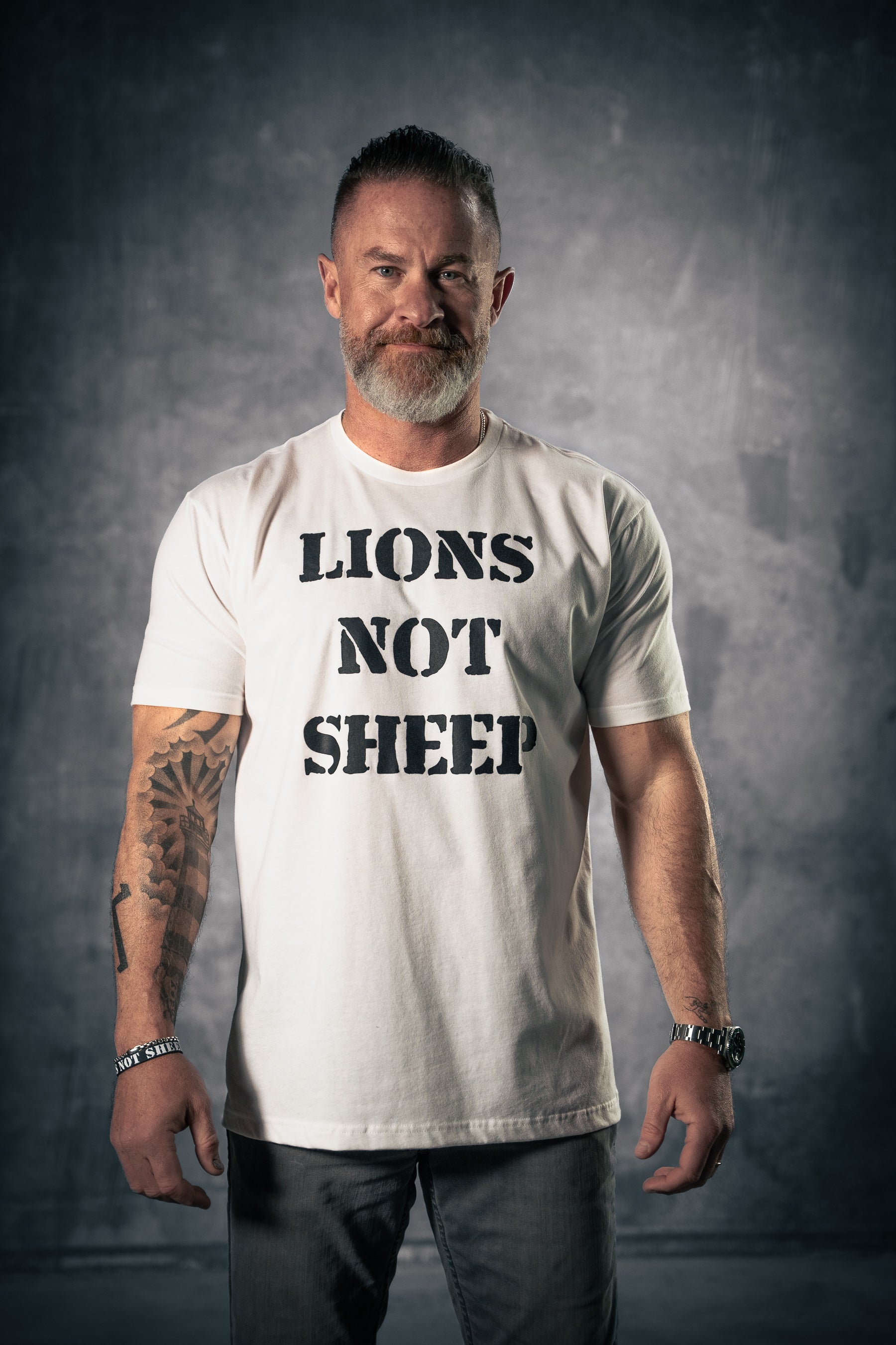 Lions Not Sheep "OG" Tee (White Edition) - Lions Not Sheep ®