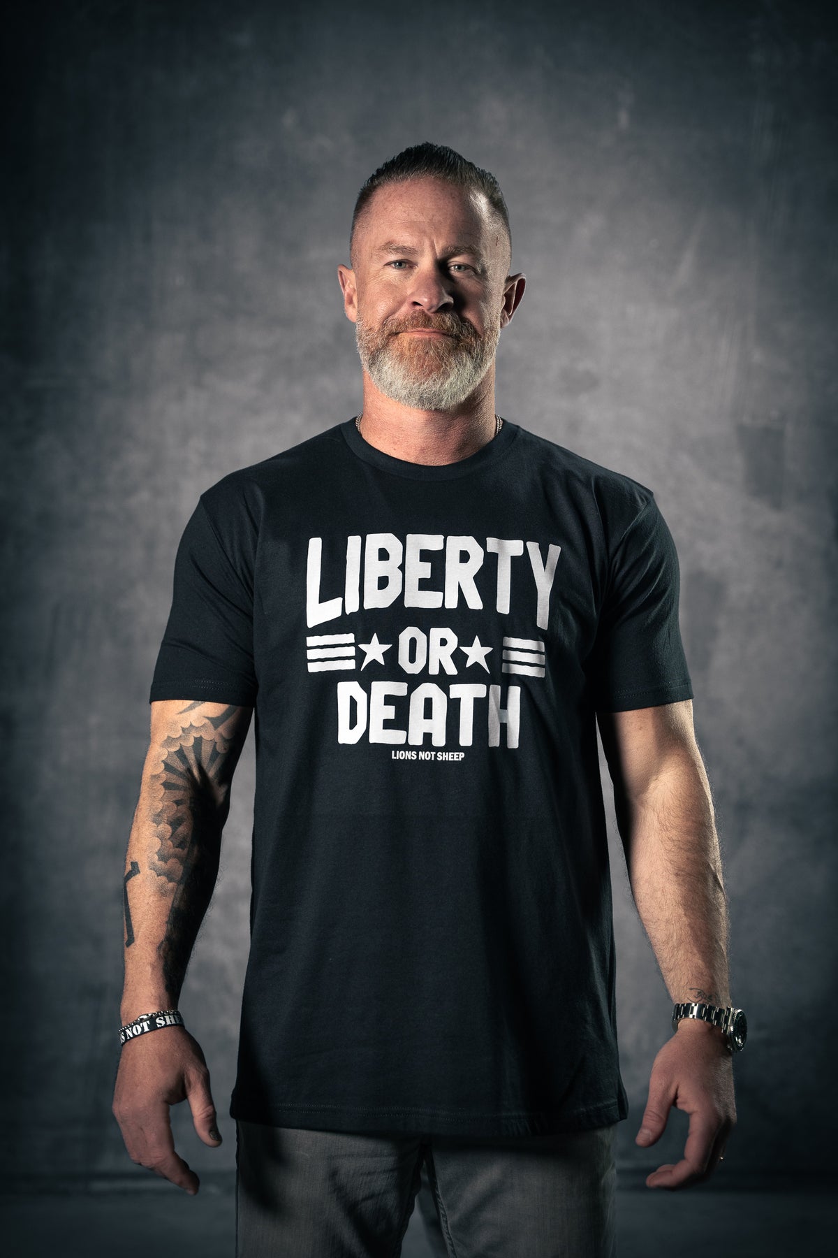 Lions Not Sheep &quot;Liberty or Death&quot; Tee - Lions Not Sheep ®