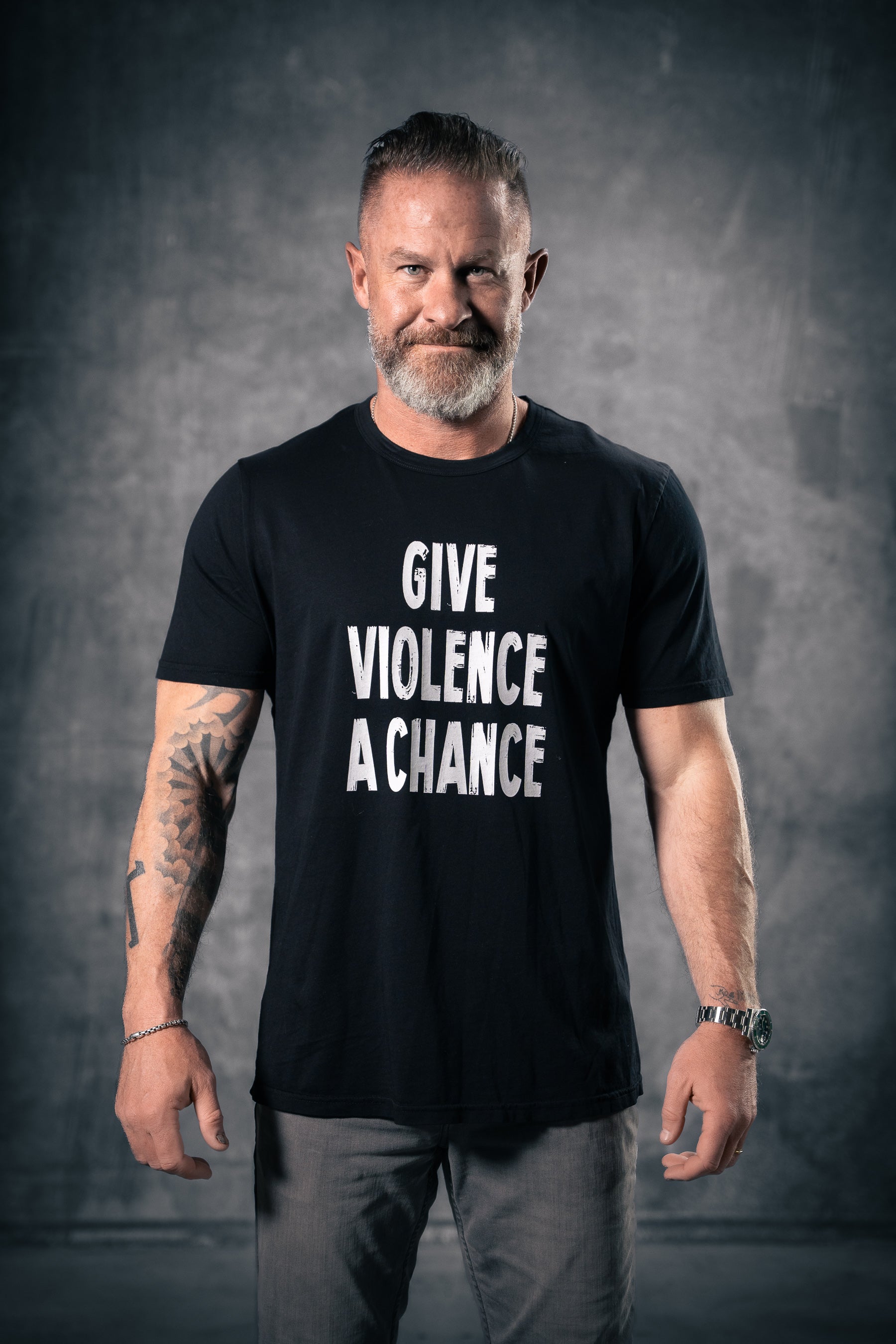 GIVE VIOLENCE A CHANCE Tee - Lions Not Sheep ®