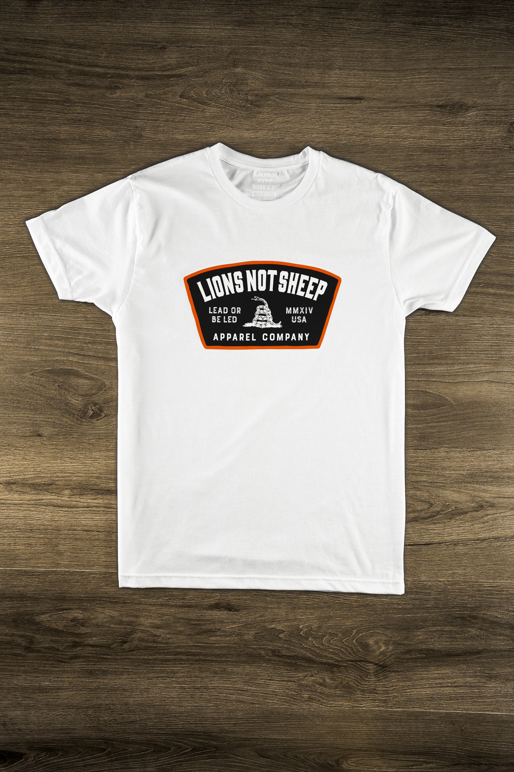 LEAD FROM THE FRONT Tee (White or Black) - Lions Not Sheep ®