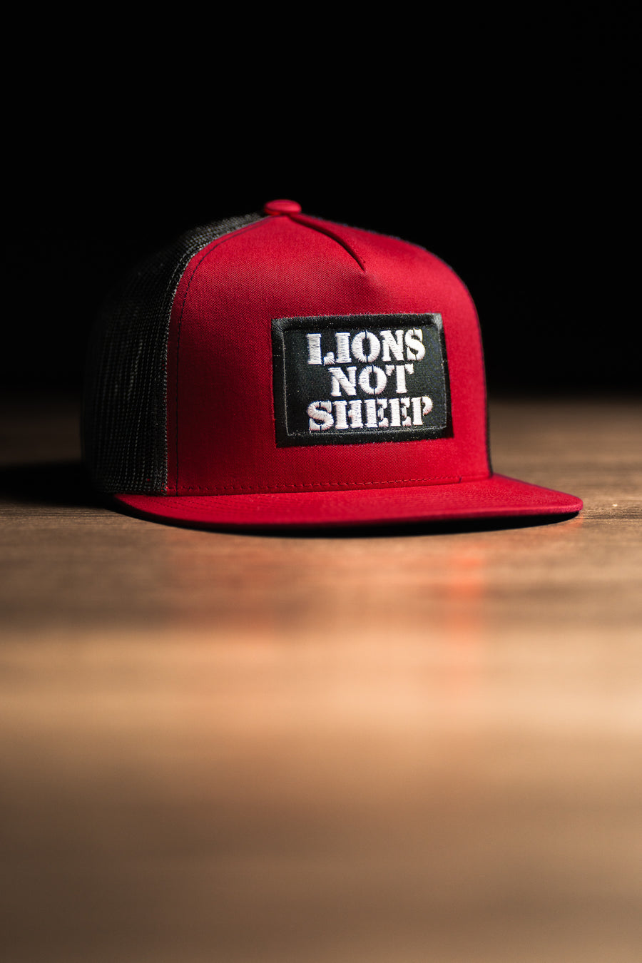 Lions Not Sheep OG Hat (Red/Black) - Lions Not Sheep ®